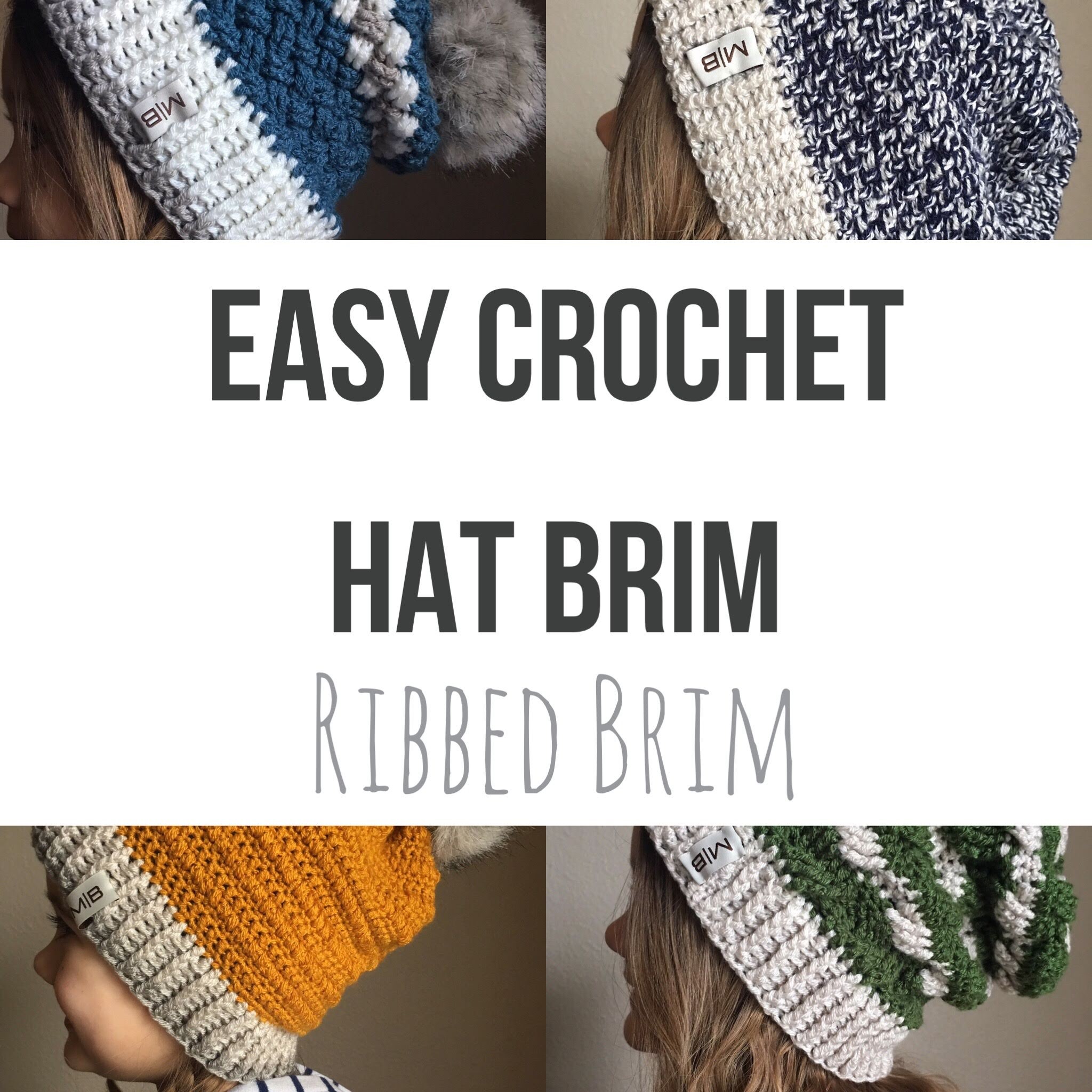 Easy Crochet Brim for Hats