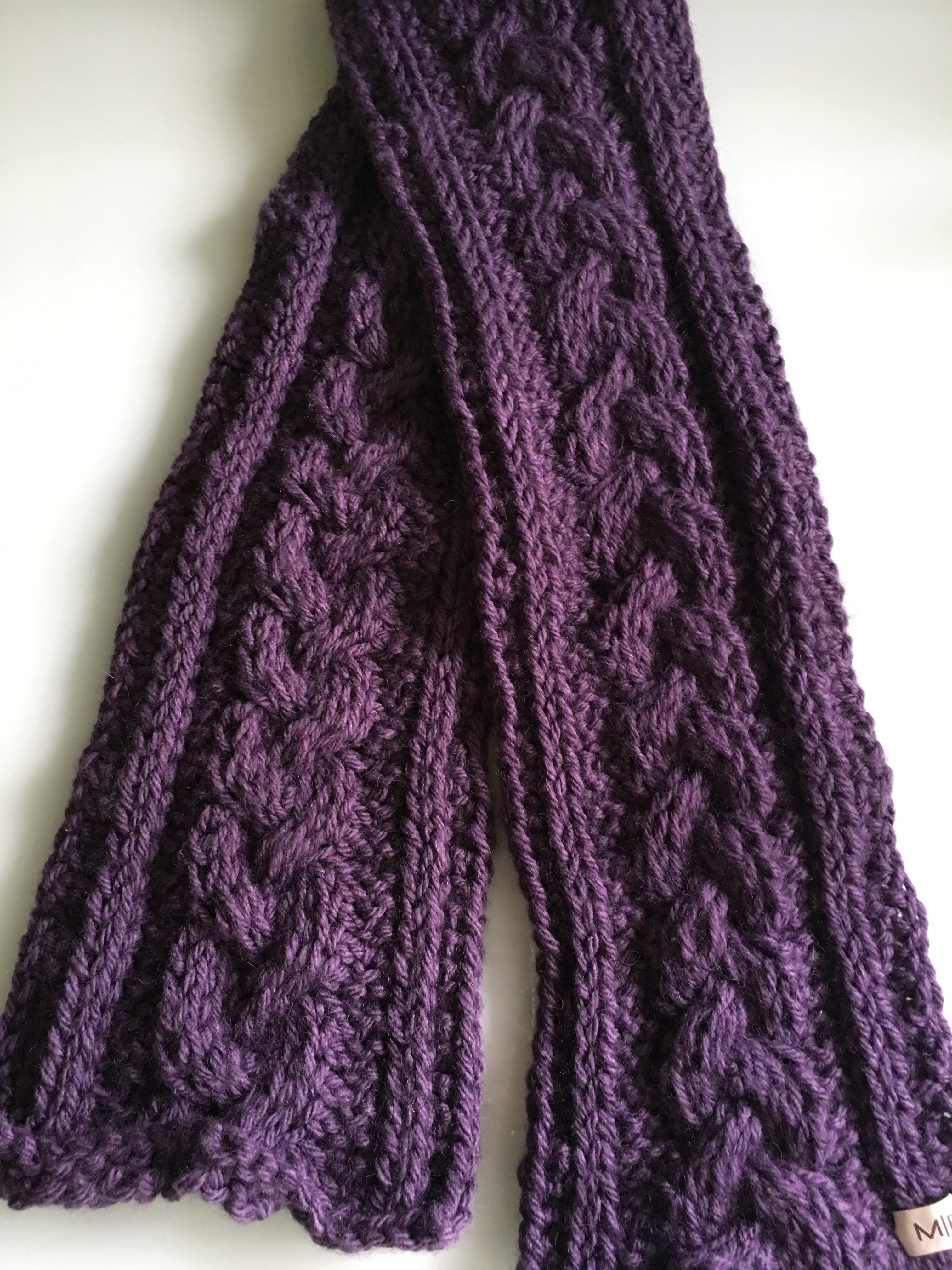 Tunisian Braided Scarf
