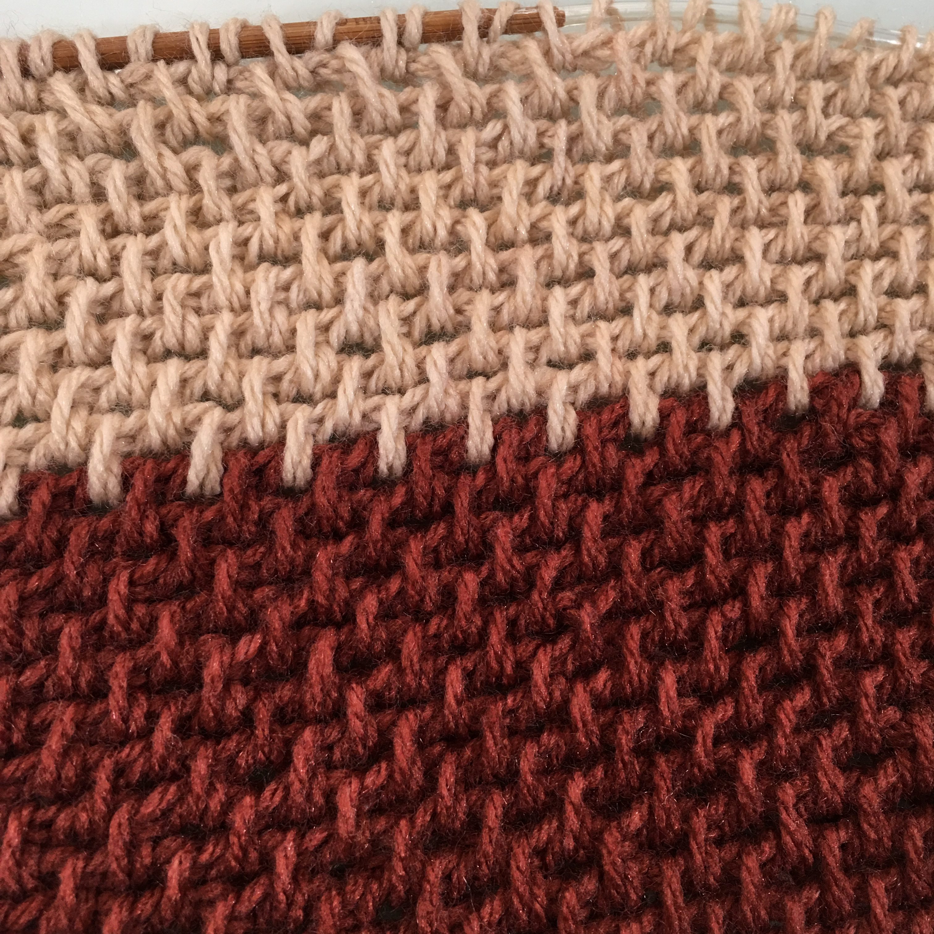 Tunisian Moss Stitch